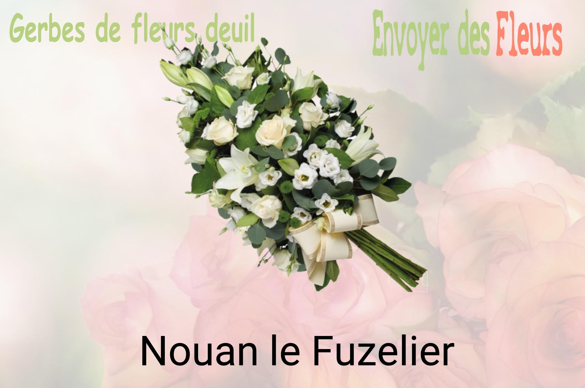 Gerbe de fleurs de deuil livrée à Nouan-le-Fuzelier